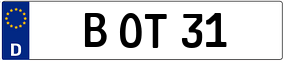 Trailer License Plate